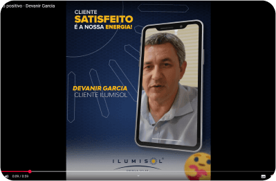 Depoimento de cliente Ilumisol